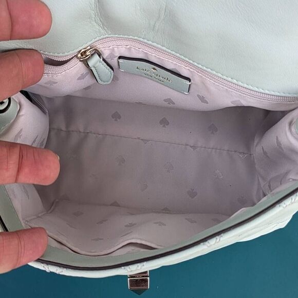 Kate Spade NY Natalia Top Handle Satchel Crossbody Bag in Crystal Blue. - Picture 10 of 10